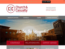 Tablet Screenshot of churchandcasualty.com